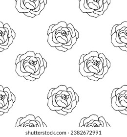 Blumenmuster. Design für Tapete, Wickelpapier, Stoff. Vektornahtloser Hintergrund mit dekorativen Blumen