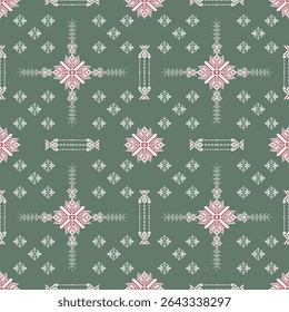 Floral pattern design, white isolate background
