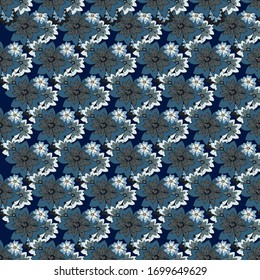 Patrón floral para el diseño de su tela. diseño de ropa de cama, productos textiles de cocina. Ilustración de los textiles para el hogar. patrones vectoriales dibujados a mano
