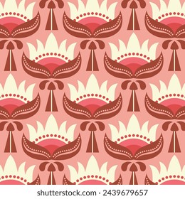 Floral pattern designseamless repeat vector image