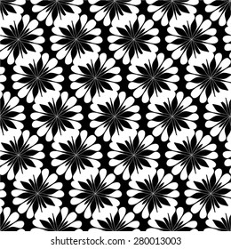 Floral pattern in the diagonal seamless vector background.