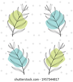 Floral Pattern Digital Drawing Modern 