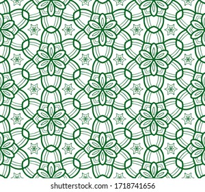 Elemento de patrón floral. Decorativo adorno. Ilustración vectorial.
