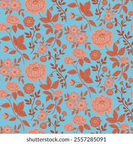 Floral pattern FAabric design Textile illustartion