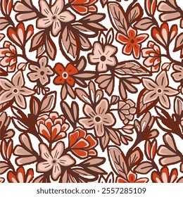 Floral pattern FAabric design Textile illustartion