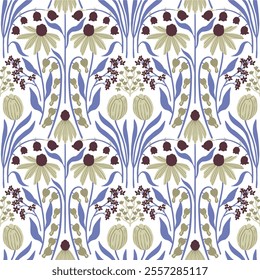 Floral pattern FAabric design Textile illustartion