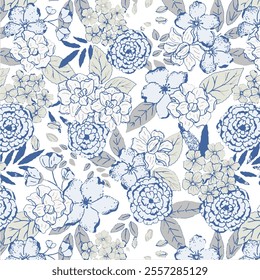 Floral pattern FAabric design Textile illustartion