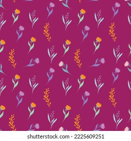 floral pattern fabric. colorful seamless pattern. pattern background with leaves and flowers.