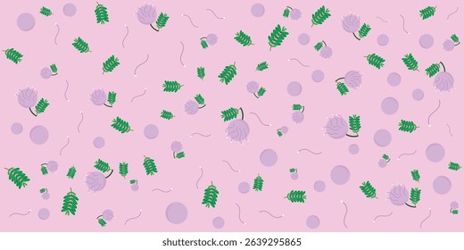 A floral pattern for fabric, flowers, and background.
