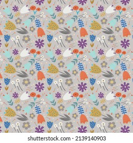 floral pattern for fabric, stationary and paper