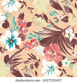 Floral Pattern Floral Flair A Bouquet of Style.fabric design pattern.textile pattern.
