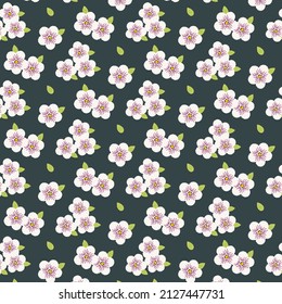 Patrón floral en estilo plano con textura de lápiz