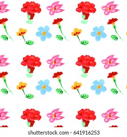 Floral pattern. Flower background. Floral texture with flowers