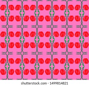 floral pattern in flower mosaic
