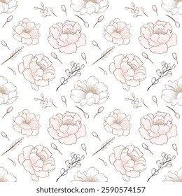 Floral pattern flower. Sweet pretty flowers on white background. Ditsy print, ditsy style, liberty design.Sweet floral seamless pattern for fashion, wrapping, printing on fabrics and surface.