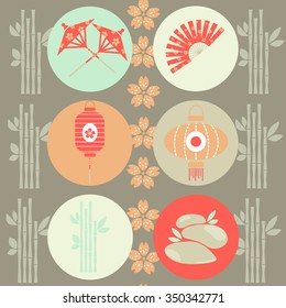 Floral pattern with flowers