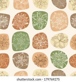 Floral pattern. Flowers in color spots