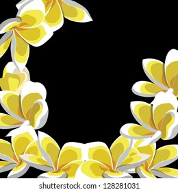 Floral pattern with flowers, hand-drawing. Vector illustration.