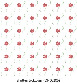 floral pattern, flowers with leaves