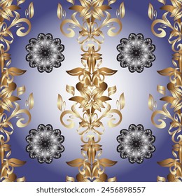 Patrón floral con flores y hojas. Lindo patrón con flores Pequeñas. Ilustración vectorial 