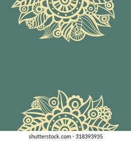 Floral pattern. Flowers and leaves. Gorgeous floral background. Ornate floral texture.