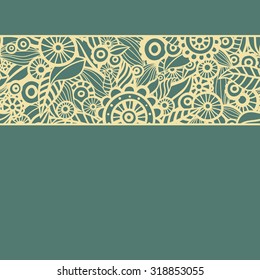 Floral pattern. Flowers and leaves. Gorgeous floral background. Ornate floral texture.