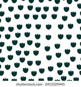 floral pattern in the form of a green flower