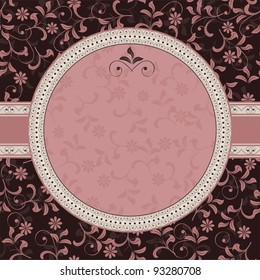 floral pattern with frame