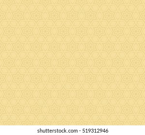 floral pattern of geometric elements. seamless pattern. gold color. vector illustration.