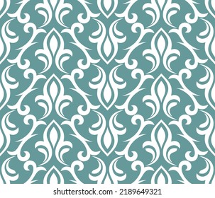 Patrón floral. papel pintado barroco moderno gráfico, damasco. fondo vectorial transparente.