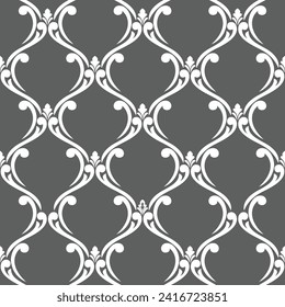 Floral pattern. graphic modern wallpaper baroque, damask. seamless vector background.