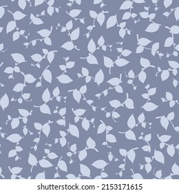 Floral pattern green branch, leaves. Cute gentle pattern. Elegant floral background with tree branches.
