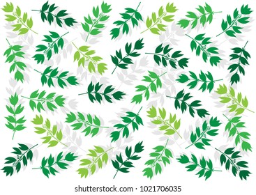 Floral pattern with green leaves on white background. - Illustration
Season, Springtime, Summer, Textile, Nature
