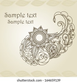 floral pattern hand drawing illustration