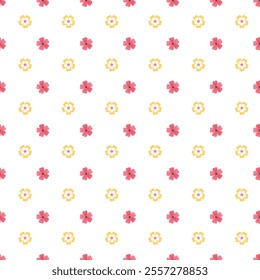 	Floral pattern with hand drawn flowers and floral elements.