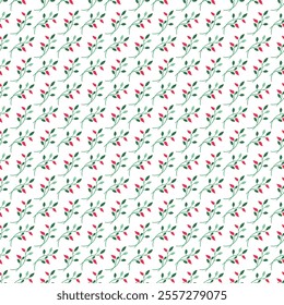 		Floral pattern with hand drawn flowers and floral elements.