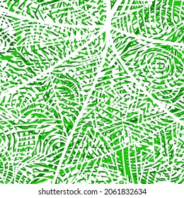 Floral pattern. Hand drawn pattern.  Texture, street art retro style, old school design for t-shirt, textile, wrapping paper, white and green.Vector illustration.