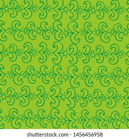 Floral Pattern hand-drawn design for background, carpet, wallpaper, clothing, wrapping, fabric, Vector illustration. Very beautiful, classic, vintage.
