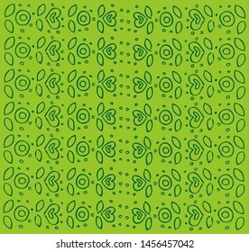 Floral Pattern hand-drawn design for background, carpet, wallpaper, clothing, wrapping, fabric, Vector illustration. Very beautiful, classic, vintage.