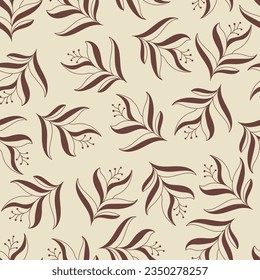 Floral pattern. Hand-made seamless pattern for textiles, fabrics, covers, wallpapers, prints and creative ideas