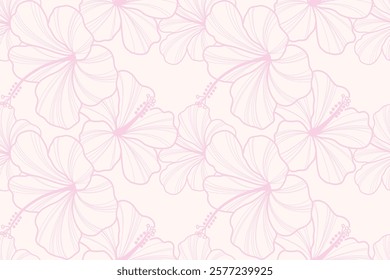 Floral pattern, hibiscus pattern for various publications