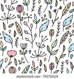 Floral pattern illustration flowers