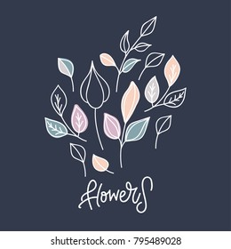 Floral pattern illustration flowers