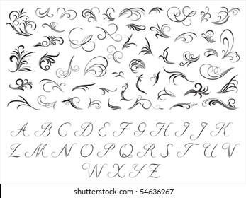 Floral Pattern And Initials