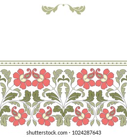 Floral pattern for invitation card.
