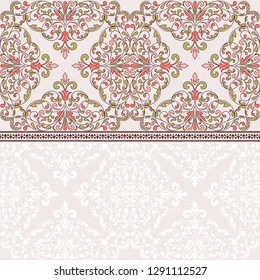 Floral pattern for invitation or greeting card