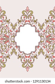 Floral pattern for invitation or greeting card