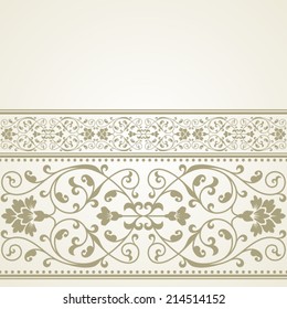 Floral pattern for invitation or greeting card.