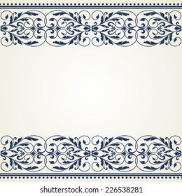 Floral pattern for invitation or greeting card.