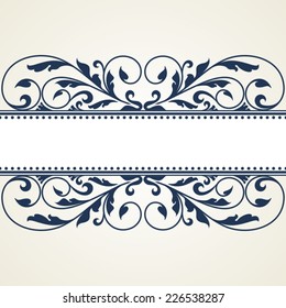 Floral pattern for invitation or greeting card.